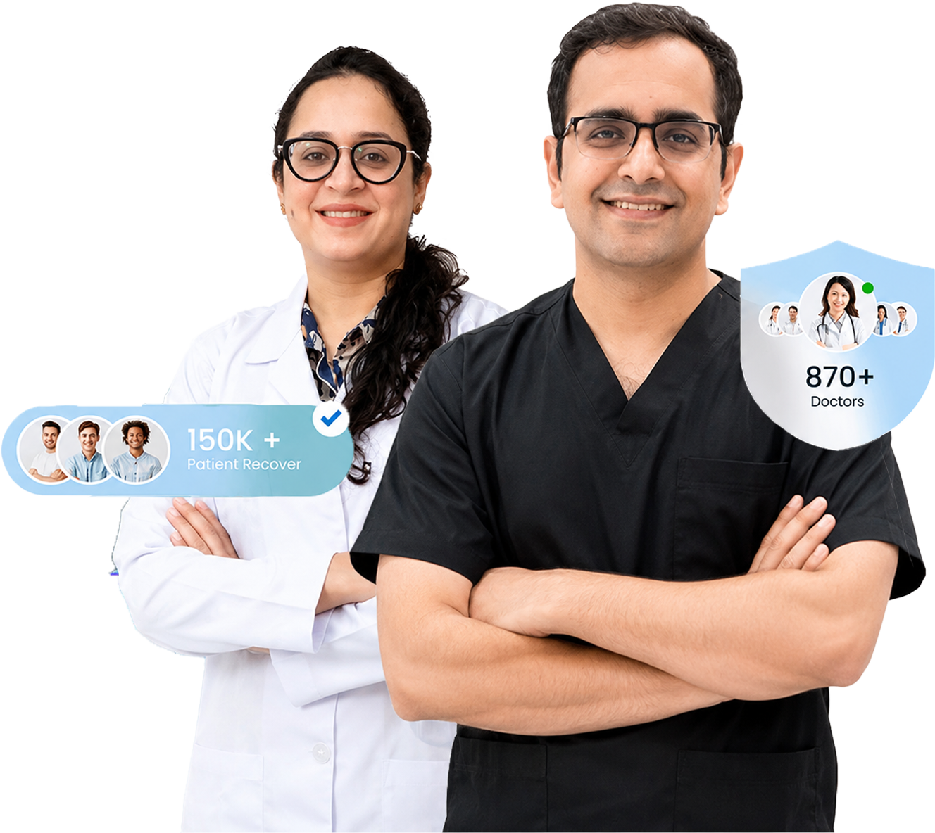 Dr Shivam Dang and Dr Vishakha Dang at Dr Dang's Clinic, Dehradun